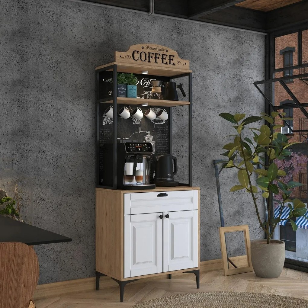 Skriňa Jehy Walnut and White