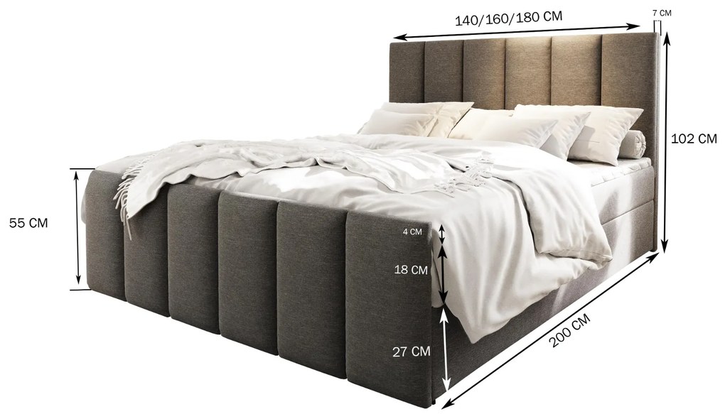 MANŽELSKÁ POSTEĽ VENICE 160X200 SAWANA 21