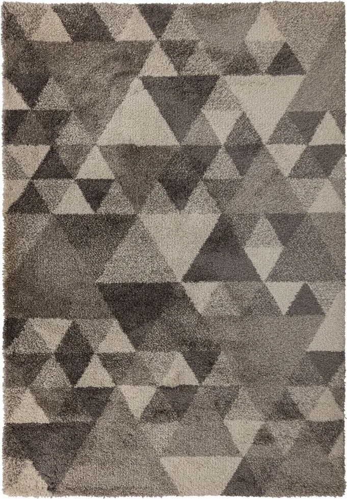 Flair Rugs 160x230 cm Kusový koberec DAKAR Nuru Grey / Ivory, šedá, chodba / predsieň