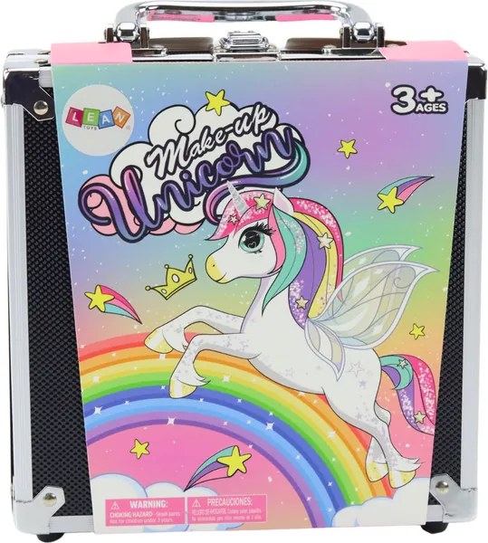 LEAN Toys Beauty Set in a Suitcase Shadows Glitters Lacquers Black