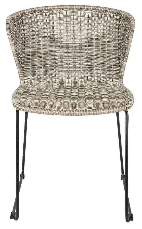 Ratanová stolička / set 2 ks 78 × 55 × 54 cm