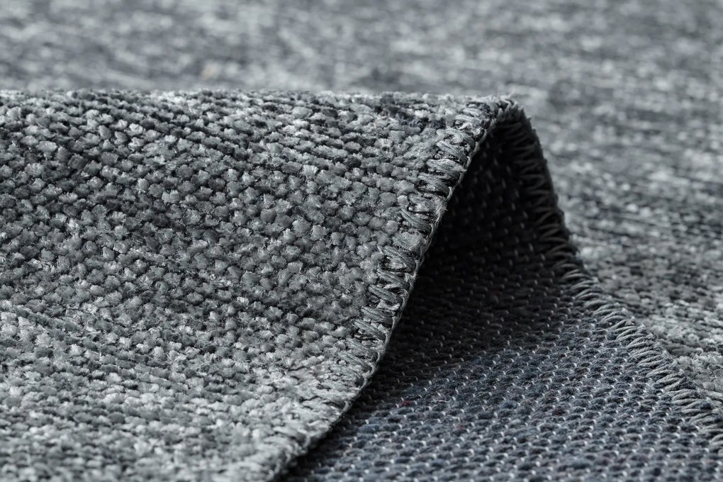 Koberec FLORENCE 24021 Jednofarebný, glamour, plocho tkaný, sivý
