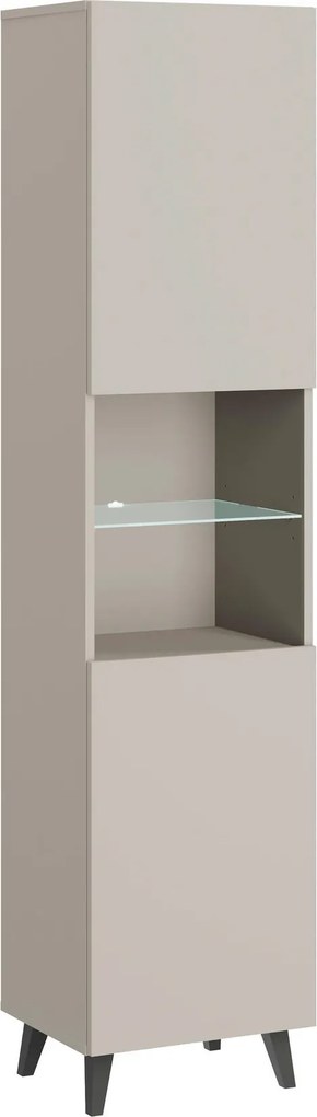 XXXLutz VITRÍNA, kašmírová, 40/170/31,5 cm P & B - Sklenené vitríny - 002778011001