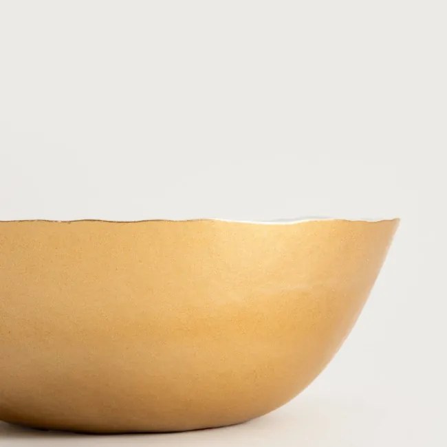 Miska VOLANTIS biela / zlatá 764592