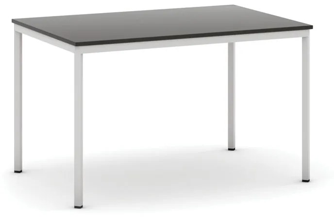 Jedálenský stôl, 1200 x 800 mm, sivá podnož, wenge