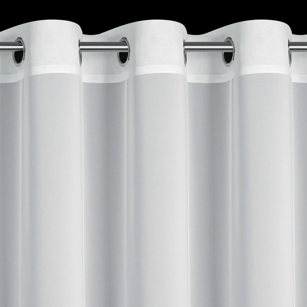 ZÁCLONA NA KRÚŽKOCH DALIA 350X250 CM BIELA