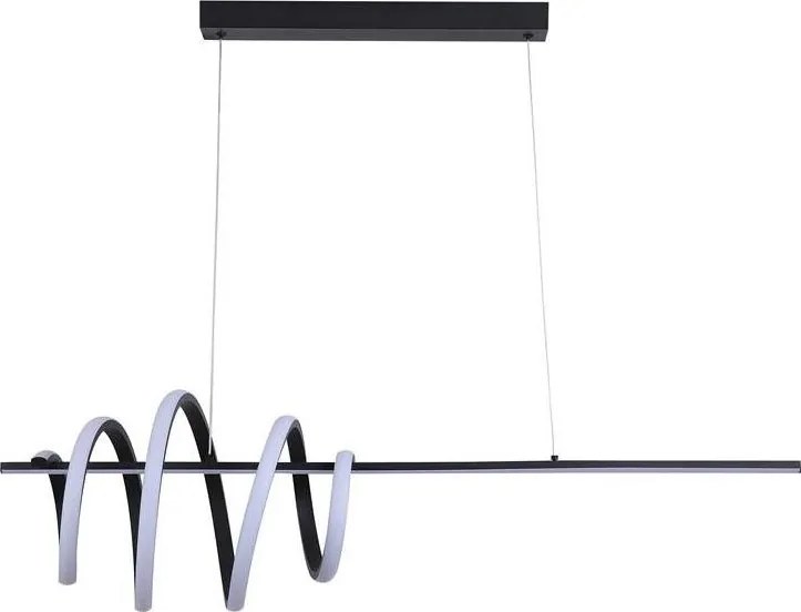 Searchlight 22510BK - stlmiteľný LED luster na lankách SWORD LED/40W/230V 3000K