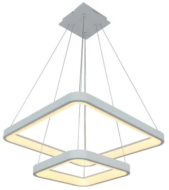 Brilagi - LED stmievateľný luster na lanku FALCON SLIM LED/78W/230V 50x50 cm biela + diaľkový ovládač
