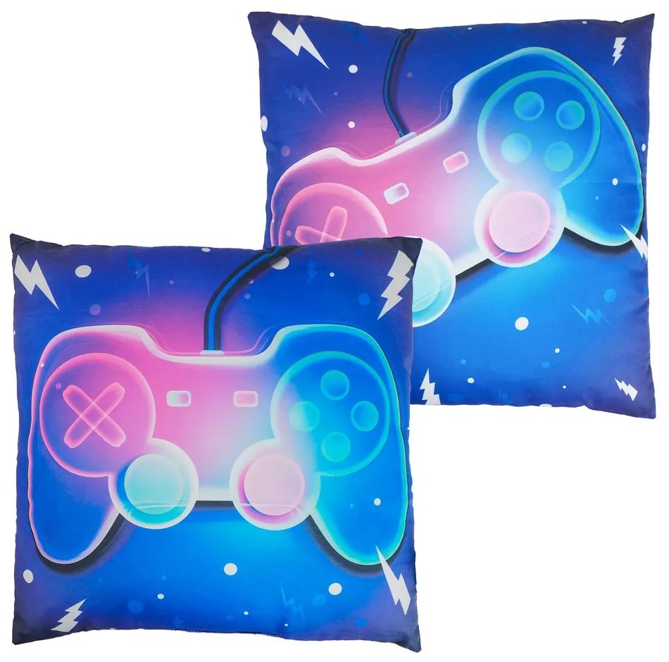 Jerry Fabrics Detský vankúšik s potlačou - Lilo a Stitch - fialová | 40 x 40 cm