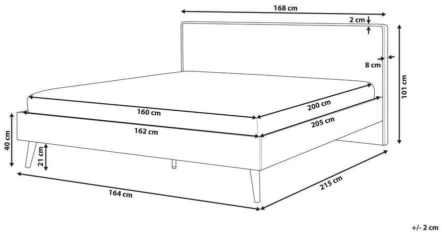 Manželská posteľ 160 cm SERVI (s roštom) (svetlé drevo). Vlastná spoľahlivá doprava až k Vám domov. 1007527