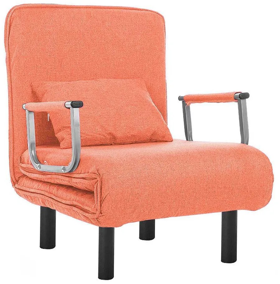 Kreslo a posteľ v jednom, rôzne farby- oranžová