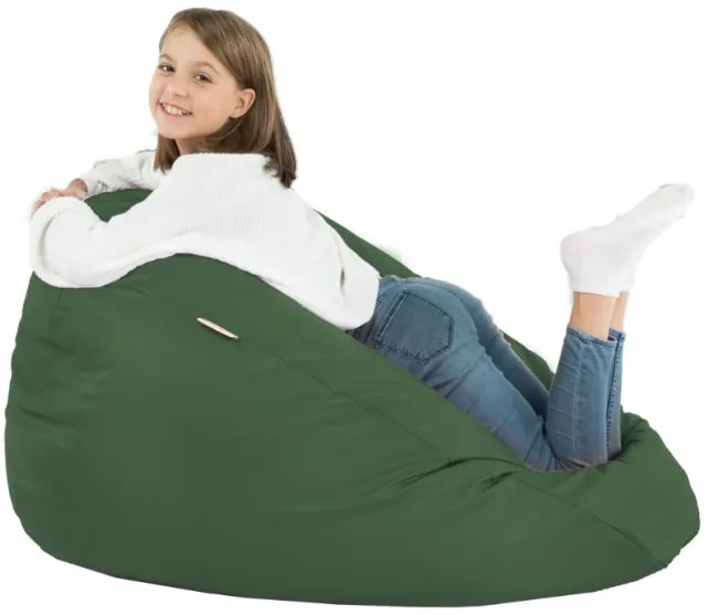 Sedací vak SAKO tmavozelený ekokoža