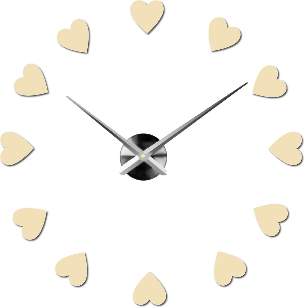 SENTOP | Veľké nástenné hodiny s motívom srdca I SENTOP 12S051 Wall clock HEU- analógové