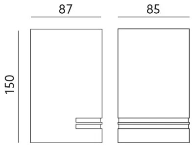 Vonkajšie nástenné svietidlo QUAZAR 1xGU10/11W/230V IP44