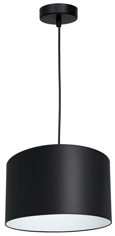 Luster na lanku ARDEN 1xE27/60W/230V pr. 25 cm čierna/biela