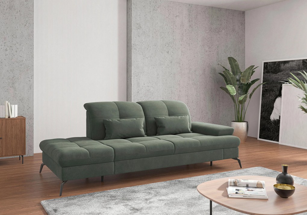 XXXLutz LEŇOŠKA, textil, zelená Sit & More - Online Only obývacie izby - 000144011592