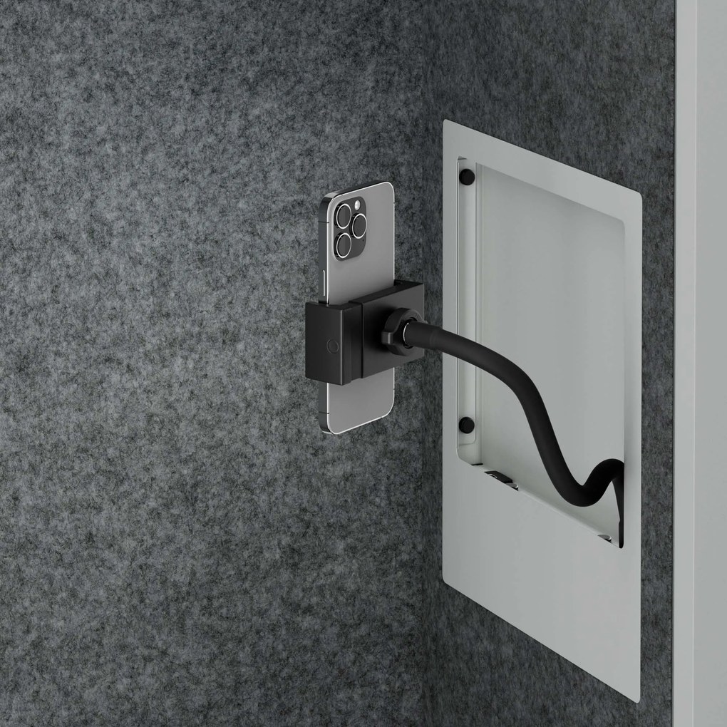 Akustická kabína SALLY MentalBox 1150 mm – sivý korpus, sivé sedadlo