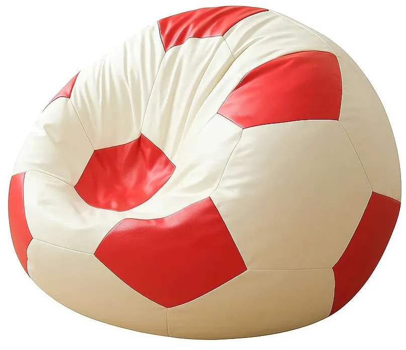 Sedaci vak Futbalos (červená + biela). Akcia -14%. Vlastná spoľahlivá doprava až k Vám domov. 1127398