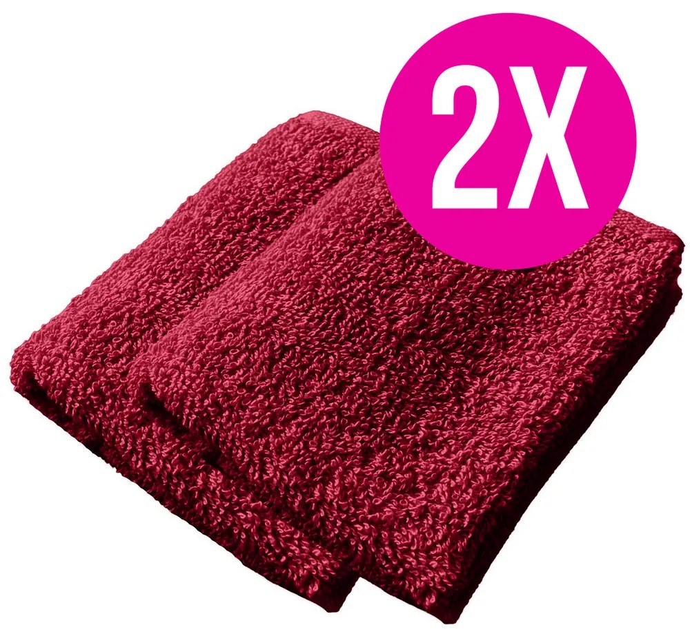 2x froté uterák Homa RIAN CYCLAMEN 30x50 cm