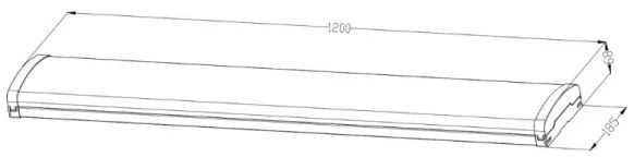 LED Stmievateľné žiarivkové svietidlo LED/35W/44W/52W/60W/230V 4000K 120 cm