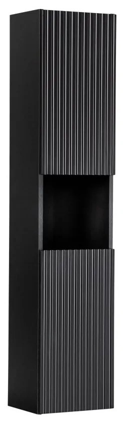 Vysoká koupelnová skříňka Nova Black D 80-03-2D černá
