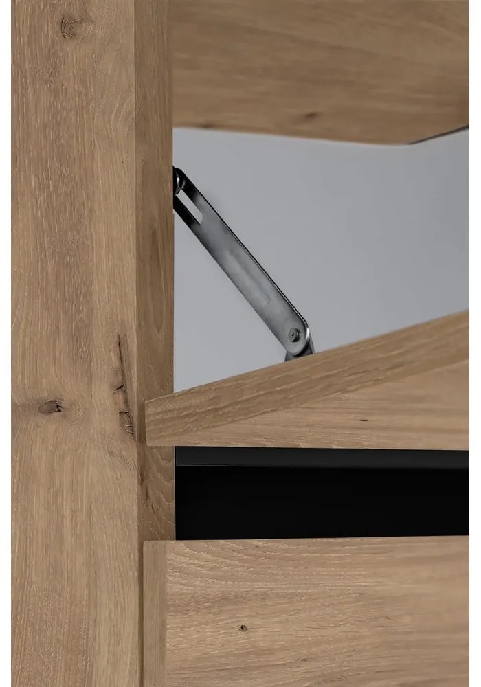 Skrinka pod umývadlo v dekore duba v prírodnej farbe 80x55 cm Wisla – Støraa