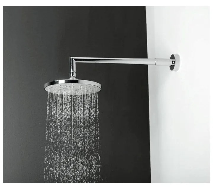 Plastová hlavová sprcha v lesklo striebornej farbe ø 20 cm – Sapho