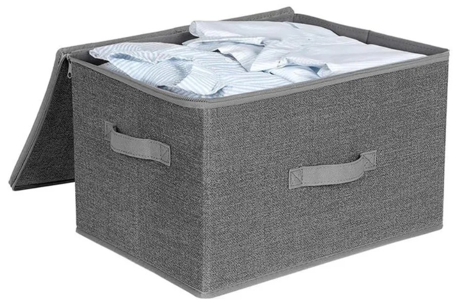 SongmicsHome Úložné boxy ELVIS, 3ks, 40x30x25cm, šedá