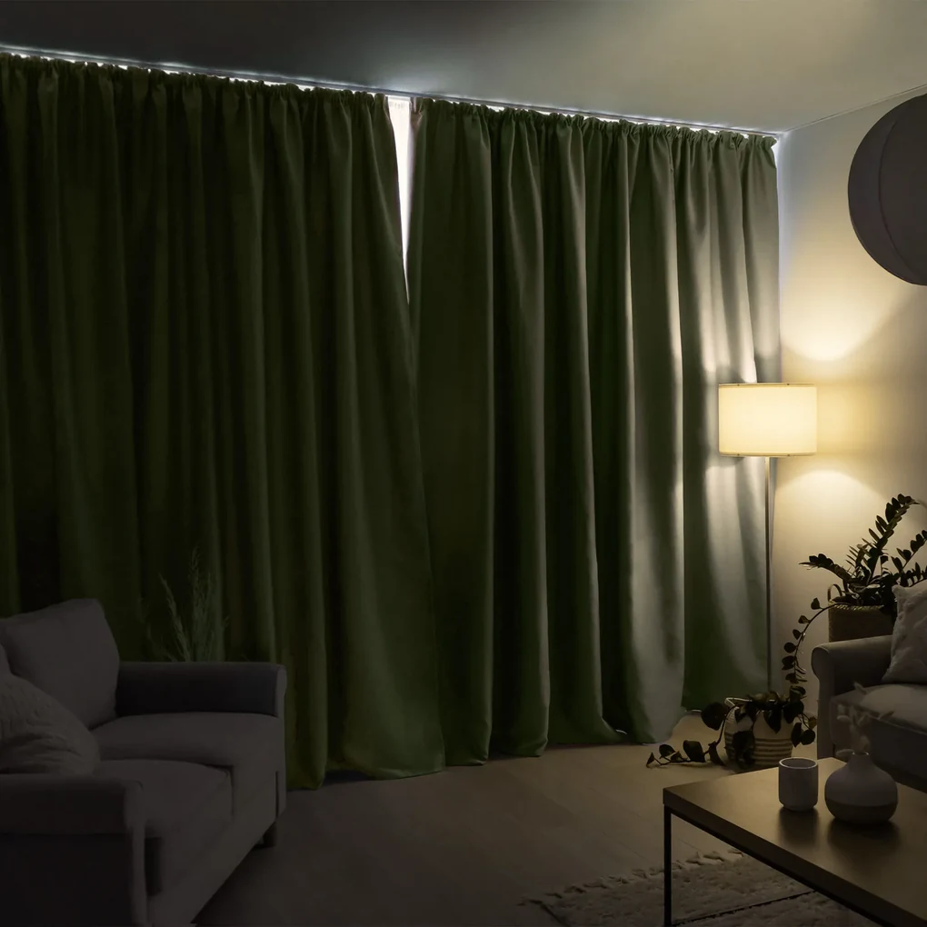 Goldea zatemňovací záves blackout - olivový 200x270 cm