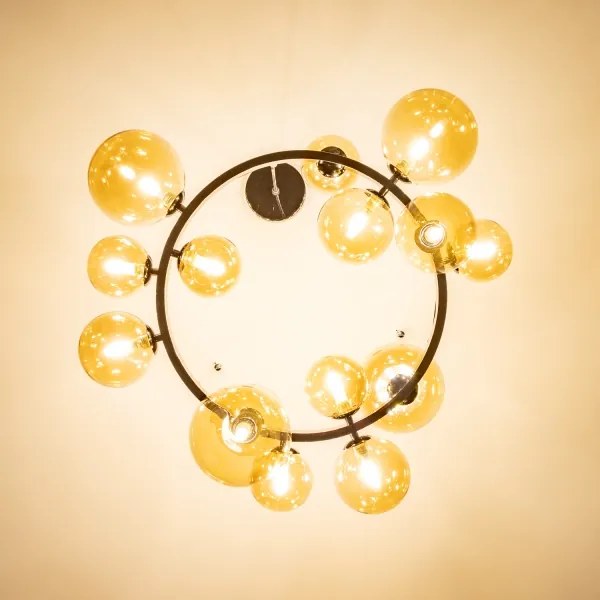 Brilagi - LED Luster na lanku MILLA 15xG9/3W/230V lesklý chróm/zlatá