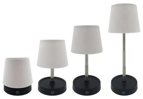 LED stmievateľná dotyková stolná lampa LED/3W/5V USB 800 mAh biela