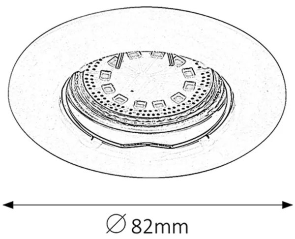 Rabalux 1046 - SADA 3xLED Podhľadové svietidlo LITE 3xGU10-LED/3W/230V