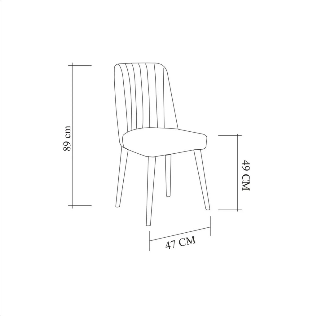 Jedálenská súprava Vina 5D orech/tmavomodrá
