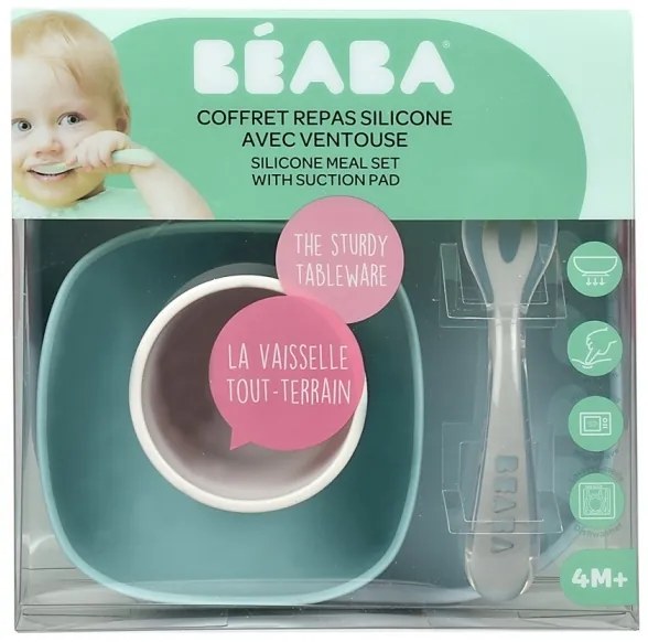 Beaba - Detská jedálenská sada Jungle 4 ks