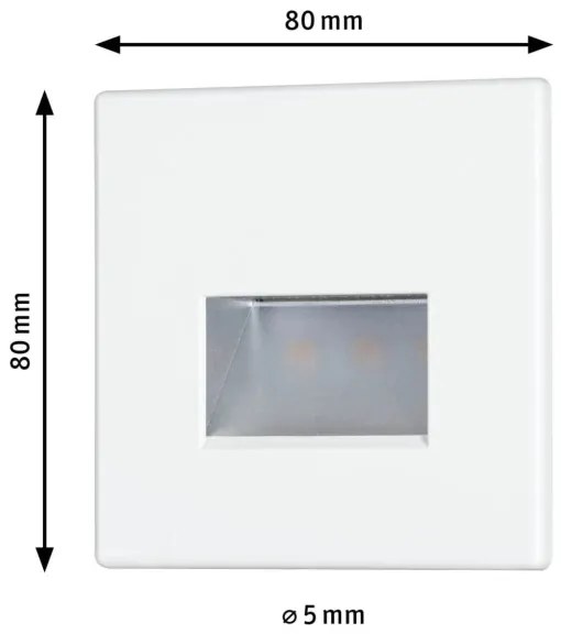 Paulmann 93093 - LED/1,2W Schodiskové svietidlo EDGE 230V