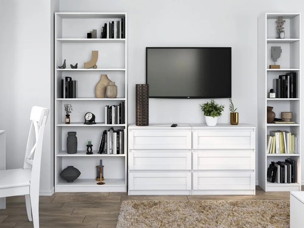 Regál PAPHOS 80 cm bílý