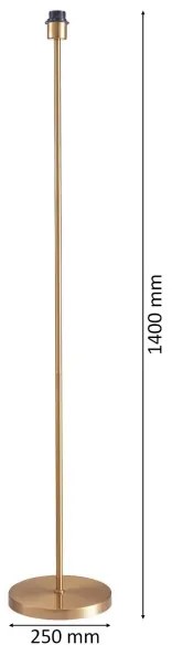 LED stojacia lampa TUNJA 1xE27/20W/230V pr. 38 cm zlatá/hnedá