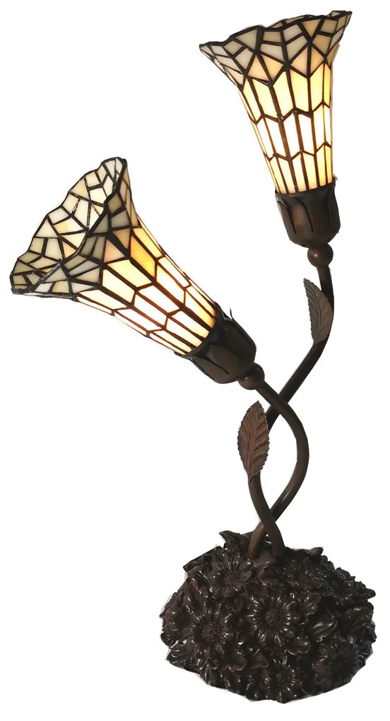 Vitrážová dekoratívna lampa 34*58