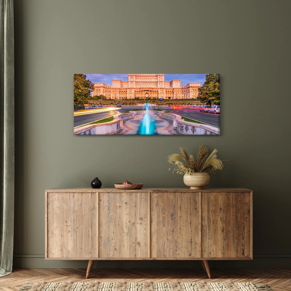 Obraz - Bukurešť, Rumunsko (120x50 cm)