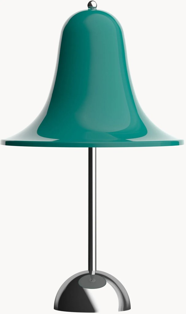 Malá prenosná stmievateľná stolová LED lampa Pantop, dizajn Verner Panton