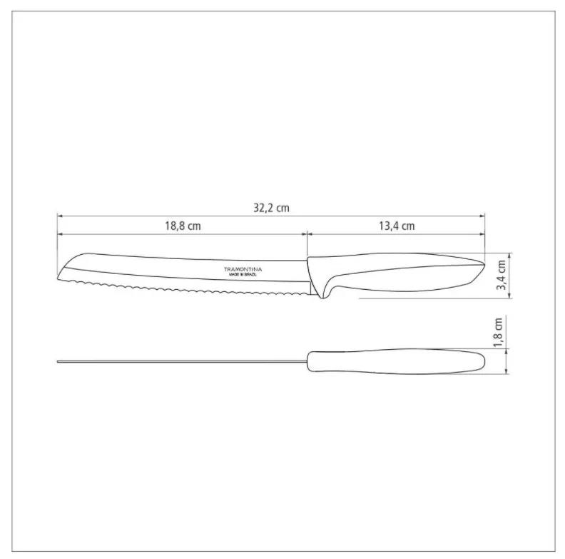 Nôž na pečivo Tramontina Plenus 20cm
