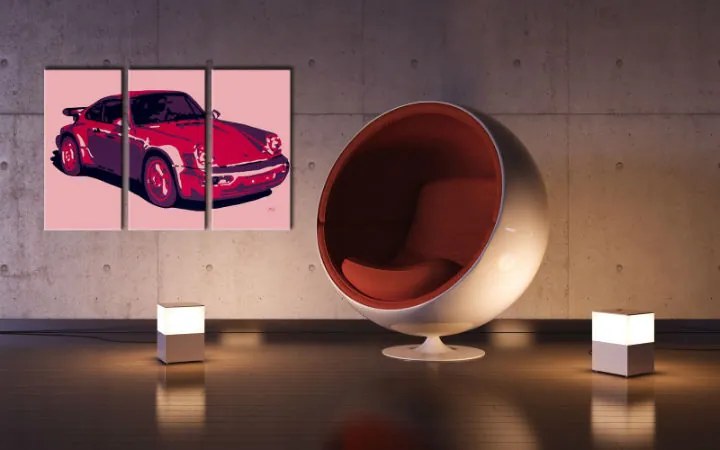 Ručne maľovaný POP Art obraz PORSCHE 911 | rôzne rozmery