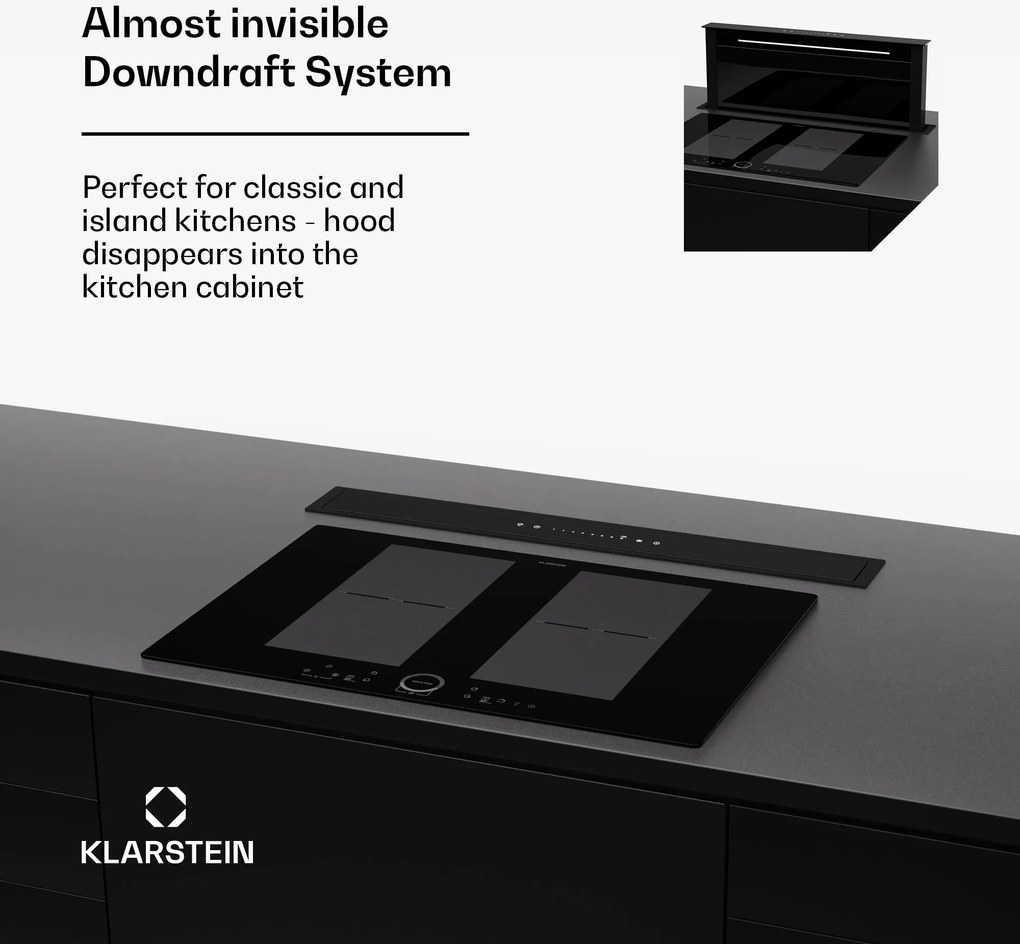 Klarstein Royal Flush Eco 75 digestor 75 cm 714 m³/h EEK A++