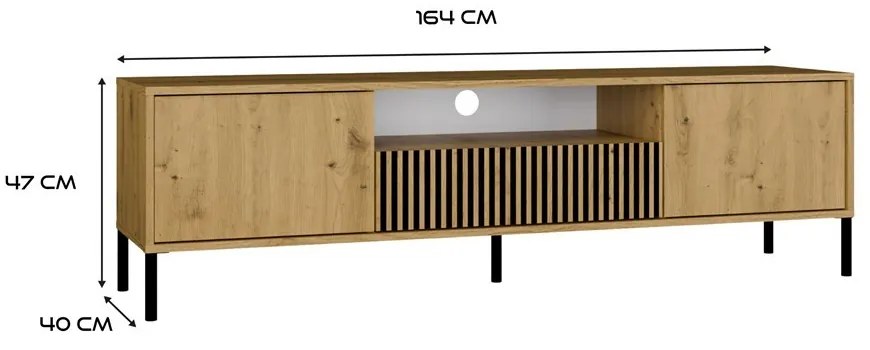 TV stolek KAMARO 164 cm dub artisan