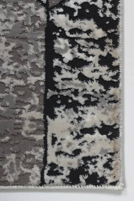 Koberec Tender 23092B VELVET čierny / svetlosivý