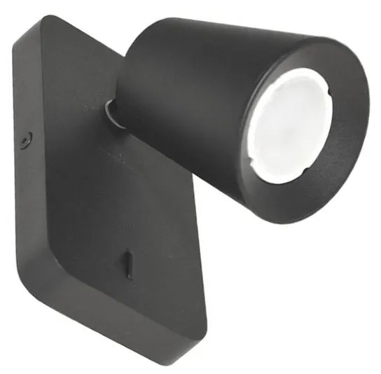 Nástenné bodové svietidlo TRELO 1xGU10/30W/230V čierna