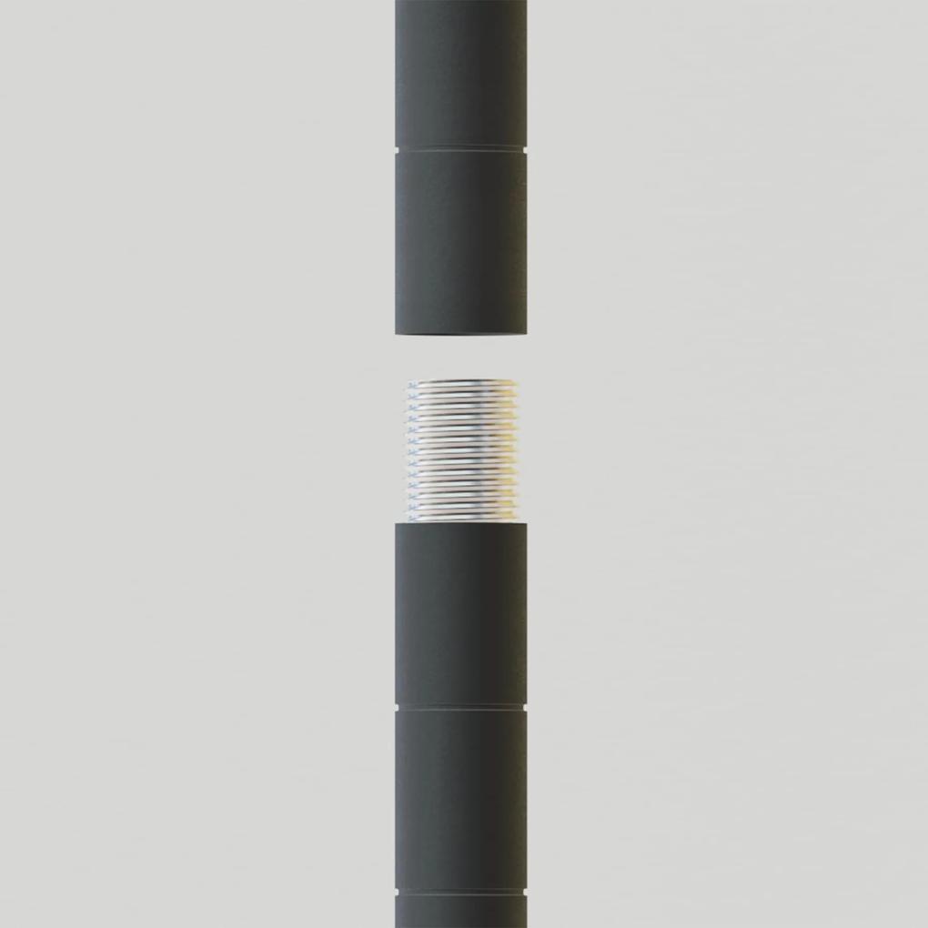 Kovový regál v industriálnom štýle DECO s 10 policami, 92,5x235x35 cm