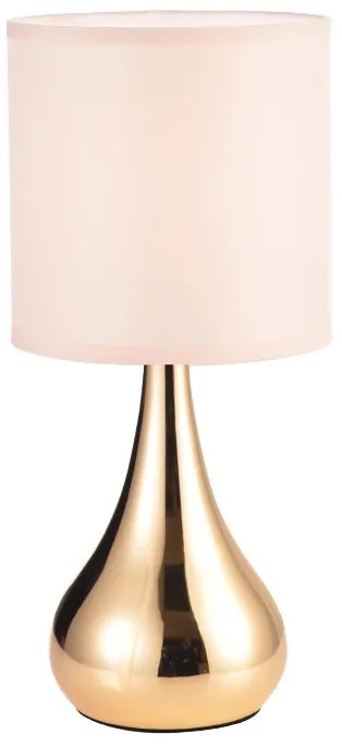 ACA DECOR Stolná lampa BELLATRIS, stmievateľná dotykom, ružová farba