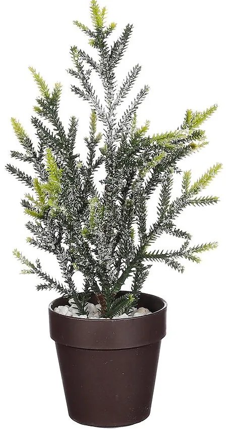Vianočný stromček zelený omrznutý výš. 30 x hl. 15 cm 1121023