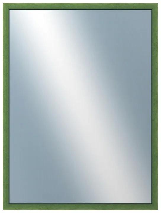 DANTIK - Zrkadlo v rámu, rozmer s rámom 60x80 cm z lišty BOX zelená morená (1751)